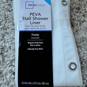 Mainstays Brand new Peva stall shower liner for shower and bathtub. Fros…